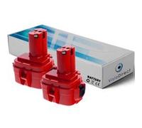 Lot de 2 batteries pour Makita 1050DWB rabot sans fil 3000mAh 12V - Visiodirect - G