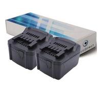 Lot de 2 batteries pour Metabo ULA 14.4-18 lampe torche 3000mAh 14.4V - Visiodirect - G