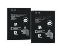 Lot de 2 Batteries Rechargeables Li-ION 3,7 V 1200 mAh pour Calculatrice, compatibles avec Texas Instruments TI-83 Premium CE/Python, TI-84 Plus CE, TI-Nspire CX/CX II