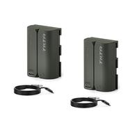 Lot de 2 batteries rechargeables LP-E6P 2400 mAh avec entrée USB-C | Compatibles avec les appareils Canon EOS R5/R6 Mark II, R7, R6, R5, R, 5D Mark IV, 6D, 7D Mark II, 90D, 80D, 70D, 60Da TLP-E6P-GN-2