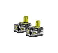 Ryobi Batteries 18V One+ RB18LL50 5,0 Ah Lithium‑ion IntelliCell +25% d'autonomie Antichocs Lot de 2