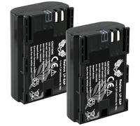 Lot de 2 batteries SK compatibles avec Canon LP-E6P < 2600 mAh > LP-ENH LP-E6N LP-E6 pour Canon EOS R R5 Mark II R5 II R6 II R7-5D Mark IV - 6D 90D - Compatible 8K