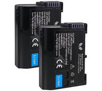 Lot de 2 batteries SK compatibles avec Nikon EN-EL15c < 2400 mAh > EN-EL15b EN-EL15a EN-EL15 < Capteur NTC & boîtier V1 > pour D850 D7500 - Zf Z8 Z7 II Z6 III Z5 II