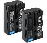 Lot de 2 batteries SK compatibles avec Sony NP-FM500H < 2600 mAh > NP-FM500 NP-FM55H pour Alpha 77 99 - A68 A77 A99 II - DSLR A850 A900 - VG-C77AM VG-C99AM