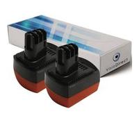 Lot de 2 batteries type 6.25486 pour Metabo 3000mAh 12V - Visiodirect - G
