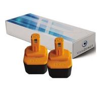 Lot de 2 batteries type BPP1217 pour Ryobi 3300mAh 12V - Visiodirect - G