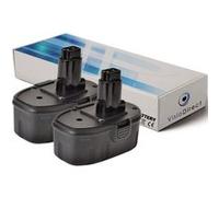Lot de 2 batteries type DC9096 9039 9095 9096 9098 pour WALT 3000mAh 18V -VISIODIRECT- G