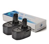 Lot de 2 Batteries Type EZWA90 pour ELU 3000mAh 18V - Visiodirect -