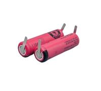 Lot de 2 batteries UR14500AC 3,7 V 740 mAh les brosses à dents électriques compatibles avec Braun compatibles avec Oral-B Pro 2 Type 3766 IO4 IO5 IO6 IO7 IO9 IO8 3758 3759(Solder leg battery)