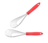Lot de 2 batteurs à œufs en acier inoxydable pour une cuisson efficace et un mélange de crème - Fouet à prise confortable - Outil de cuisine professionnel