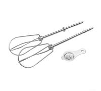 Lot de 2 batteurs mélangeurs à main en acier inoxydable pour Kenwood, pour la pâtisserie et la cuisine à la maison (D x 2)