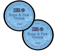 Lot de 2 baumes de protection 100 % naturels pour le nez et les pattes de chien,Baume pour pattes de chien,Hydrate et soulage les coussinets secs et craquelés (nez et pattes, 2x30 ml)