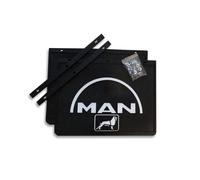 Lot de 2 bavettes MAN 400x300mm - noires - pour camion et semi-remorque
