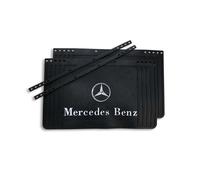 Lot de 2 bavettes MERCEDES 650/600/550/500/450x400 mm - découpables - noires - pour camion et semi-remorque