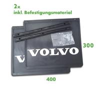 Lot de 2 bavettes VOLVO 400x300mm - noires - pour camion et semi-remorque