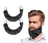 Lot de 2 Bavoir Barbe Homme Protection Barbe Homme Entretien Barbe Chiffon Couvre-Barbe Barbe Protecteur Tablier Barbe Ajustable Protection Nettoyage Rasage Hommes