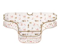 LÄSSIG – Bavoirs à manches longues Little Mateys – 2 pièces à nouer – Orange épicée