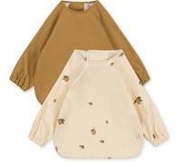 Konges Slojd - Lot de 2 bavoirs à manches longues Citron