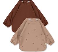 Konges Slojd - Lot de 2 bavoirs à manches longues Cerise