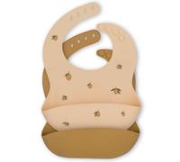 Konges Slojd - Lot de 2 bavoirs en silicone Citron