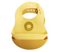 Bavoir silicone - Monsieur Lion Jaune
