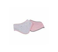 Lot de 2 Bavoirs Bandana "Ciel" 41cm Rose