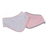 Lot de 2 Bavoirs Bandana "Ciel" 41cm Rose Rose G