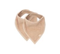 Jollein Bavoirs bandana Lot de 2 Coton Biscuit 37 x 24,5 cm