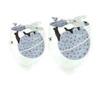 Lot de 2 bavoirs bandana pour chien, motif panda dans l'espace, pour filles et garçons, écharpes pour chiens de petite, moyenne et grande taille