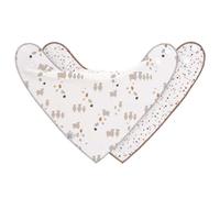 Lot De 2 Bavoirs Bandanas 0-24 Mois Mouton - Lassig