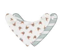Lot De 2 Bavoirs Bandanas 0-24 Mois Tiny Team Dog Multicolore TU