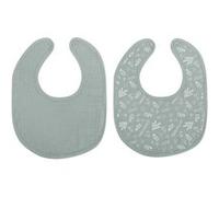 Lot de 2 Bavoirs Bébé "Absorbant" 27cm Vert Céladon