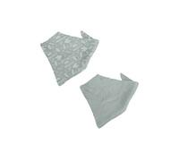 Lot de 2 Bavoirs Bébé "Bandana" 41cm Vert Céladon