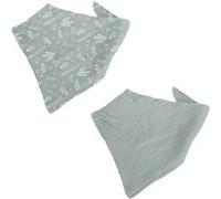 Lot de 2 Bavoirs Bébé "Bandana" 41cm Vert Céladon Vert G