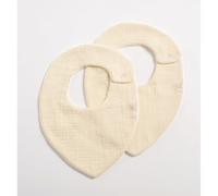 Sauthon Bavoirs bébé unis – Lot de 2 – Vanilla