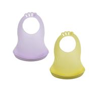 Lot de 2 bavoirs bibou jaune TU