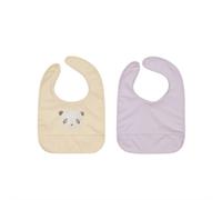 OYOY Bavoirs Lun Lun Panda 2 pièces Vanilla-lavender