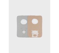 Lot De 2 Bavoirs En Éponge Beige TU