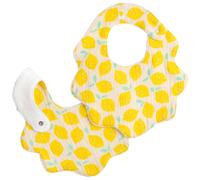 Lot de 2 bavoirs en gaze de coton Pop Citron