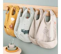 Done by Deer Bavoir Croco avec velcro Lot de 2 Vert