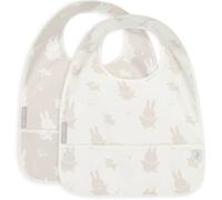 Lot De 2 Bavoirs Imperméables Beige, Blanc TU