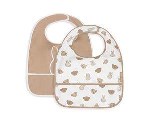 Lot de 2 bavoirs imperméables Miffy and Friends - Jollein