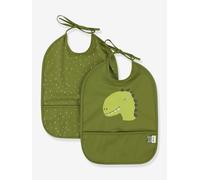 Lot de 2 bavoirs imperméables TRIXIE mr dino TU