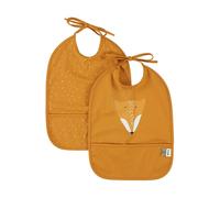 Lot De 2 Bavoirs Imperméables Mr. Fox - Orange Orange