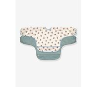 Lot de 2 bavoirs manches longues LÄSSIG vert TU