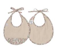 Lot de 2 bavoirs naissance gaze de coton Afternoon Tea