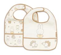 Lot de 2 bavoirs plastifiés Miffy Family Farm