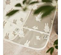 Lot de 2 bavoirs plastifiés Miffy Snuffy Olive Green