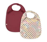 Lot de 2 bavoirs pour bébé Konges Sløjd pour filles