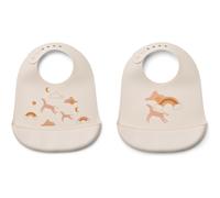 Lot de 2 bavoirs Tilda Dream Ecru